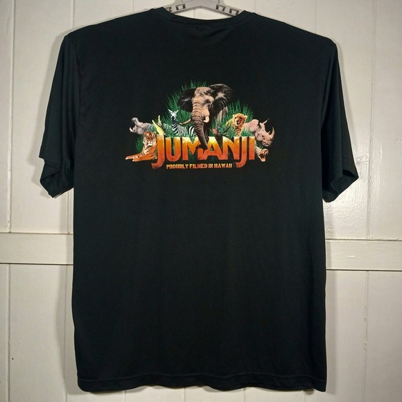 Sport-Tek Other - JUMANJI Film Crew Athletic‎ T-Shirt Mens 3XL Black Hawaii Movie Promo